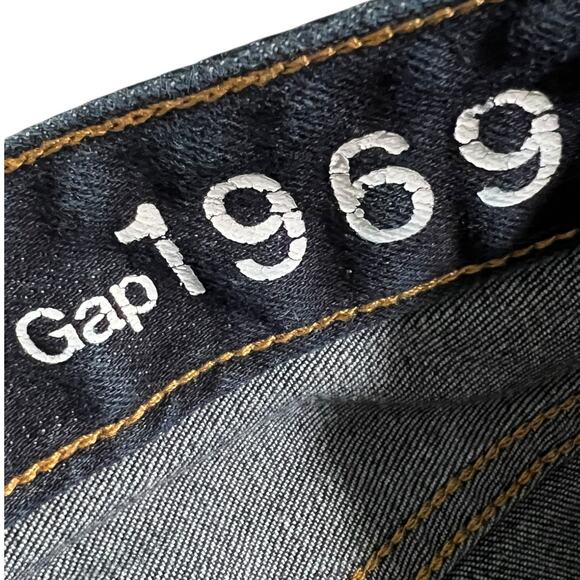 GAP 1969 Long and Lean Dark Wash Flare Jeans Womens Size 28R - Picture 5 of 12